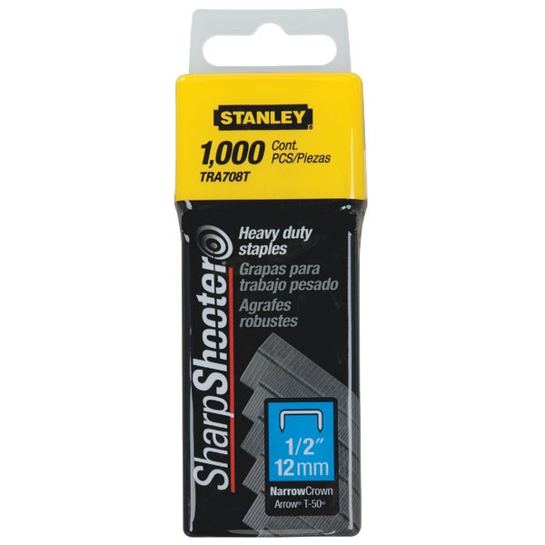 ****Stanley SharpShooter Heavy-Duty Narrow Crown Staple, 1/2 In. 1000-Pack