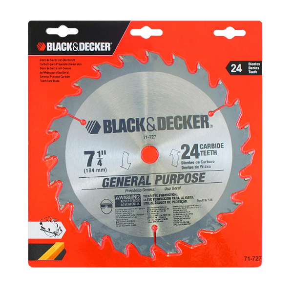 ****Black &amp; Decker General Purpose Saw Blade 24T 184mm 7.25 In.