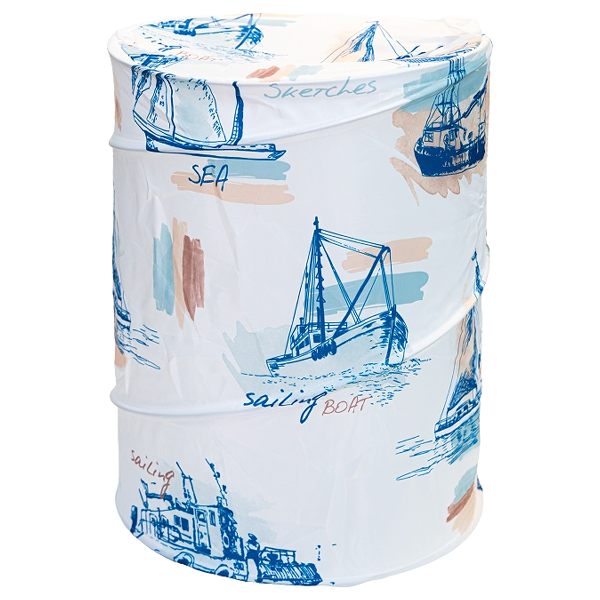 Nautica Printed Hamper 16.5 x 21.5 In.