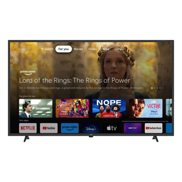 JVC Smart TV 65 In. Frameless ISDBT 4K UHD HDR Google TV OS