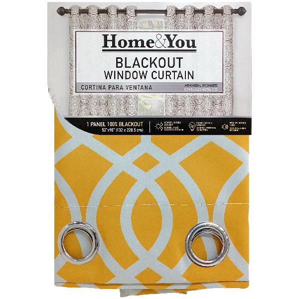 Home &amp; You Blackout Window Curtain, Single Panel