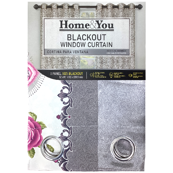 Home &amp; You Blackout Window Curtain, Single Panel