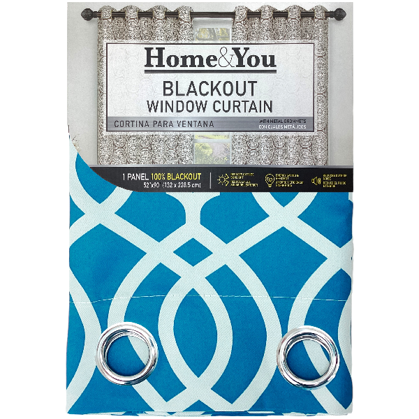 Home &amp; You Blackout Window Curtain, Single Panel