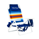 Nautica Beach Chair 5-Position, Rainbow Border