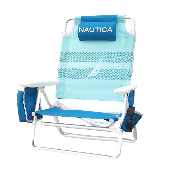 Nautica Beach Chair 5-Position, Blue Wave J-Class