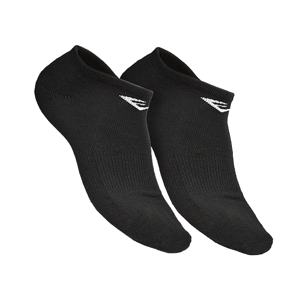 Everlast Short Socks (Size 9-11) Poly 2-Pack, Black