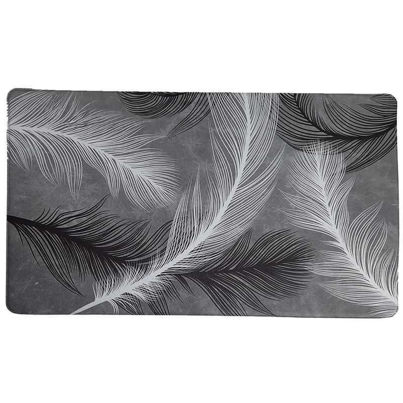 Classy Homes Foam Mat, Grey Feathers