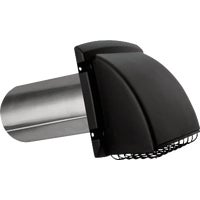 Dundas Jafine ProMax Plastic Dryer Vent Hood 4 In. Black