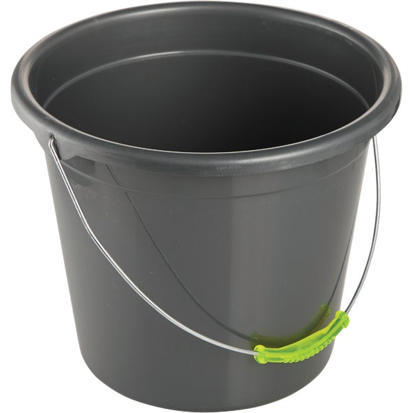 Smart Savers Poly Bucket 10 Qt. Black