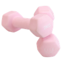 Elle Sport Neoprene Dumbbells 2kg, Soft Pink - Pair