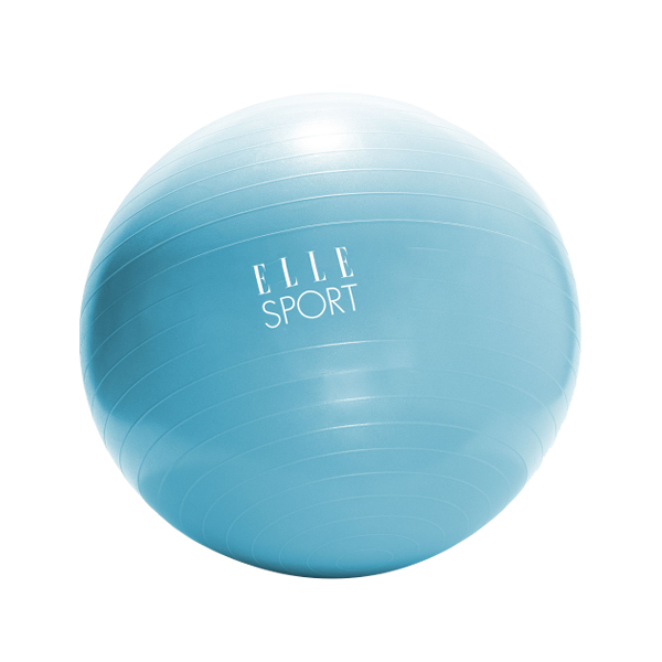 Elle Sport Yoga and Exercise Ball 65cm with Handpump, Aqua