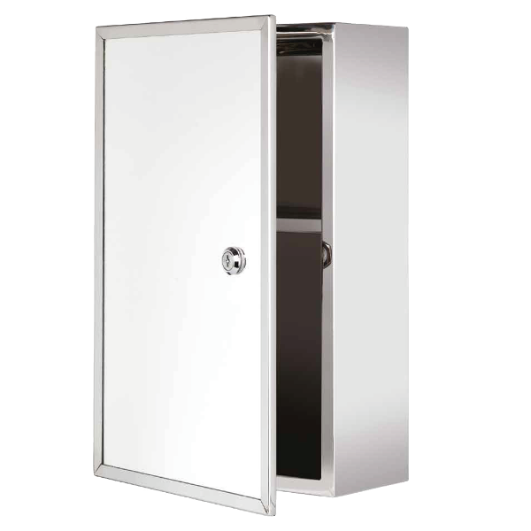 Elle Home Trent Lockable Medicine Cabinet 15.74 H x 9.84 W x 5.11 D In.