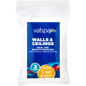 Valspar Mini Roller Covers Woven 4 x 3/8 In. 2-Pack