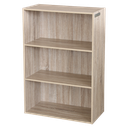 Kenneth Cole 3 Tier Wide Bookcase, Oak