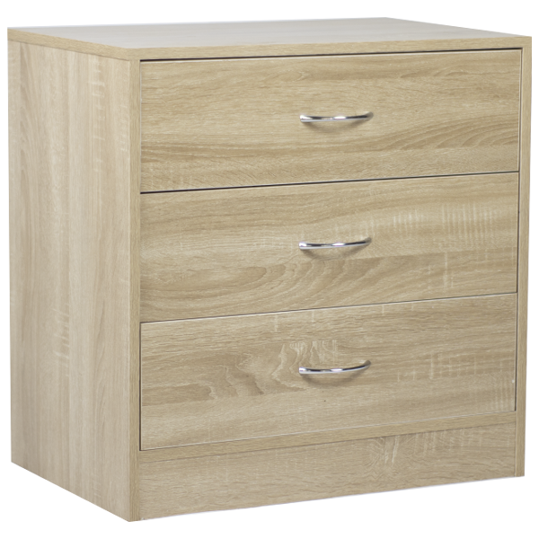 Kenneth Cole 3-Drawer Chest, Oak