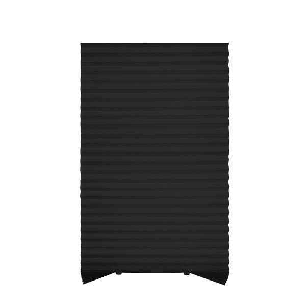 Kenneth Cole Temporary Pleated Blinds, Black /29x90''