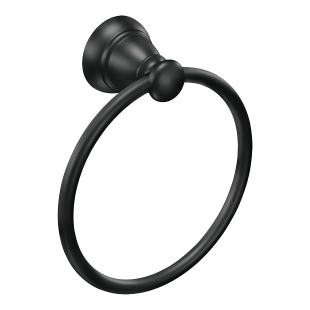 Moen Banbury Towel Ring 6 In., Matte Black