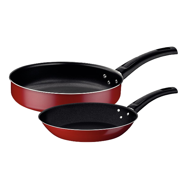 Tramontina Coimbra Non-Stick Frying Pans, Red - Set of 2