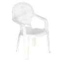 Tramontina Kids Plastic Arm Chair Catty White