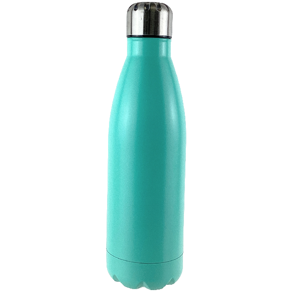 Water Bottle Single-Wall Stainless Steel 750ml Aqua/ Grey