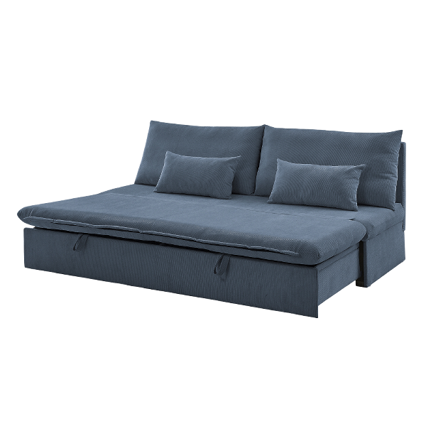 Ideal Furniture Sofa Bed with Storage Drawer, Blue