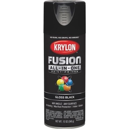 [K02702007] Krylon Fusion All-In-One Gloss Spray Paint &amp; Primer, Black