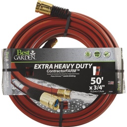 [DBELCF34050] Best Garden 3/4 In. Dia. x 50 Ft. L. Drinking Water Safe Contractor Hose