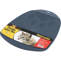 [22980] Petmate 13-1/2 In. x 14 In. x 1 In. Flexible Rubber Litter Mat