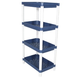 [HHSO-SRRK-01002 / DM3109A / DM3109A/ZY-132] Duramade 4-Tier Storage Shelf Plastic 12x19x38.5in