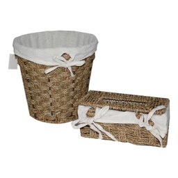 [65AB2727/ZY-132] ****Royal Homes ASH-BIN AND TISSUE BIN,27X26CM,26X13CM,2PCS/SET