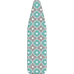 [6880-834-PRGNTQPL] Whitmor Supreme Ironing Board Cover/Pad, Paragon Turquoise and Gray