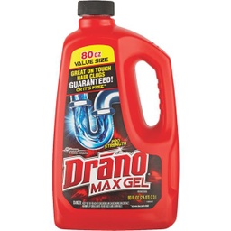 [40109] Drano Drain Cleaner 80oz Pro Strength Max Gel