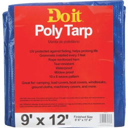 [700533] ****Do it Blue Woven 9 Ft. x 12 Ft. Medium Duty Poly Tarp