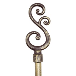 [RH089-4848BG/ZY-132 / 089-4848BG/ZY-132] Royal Homes Curtain Rod 48-84 In. Bronze Gold