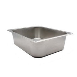 [RHHQ-FC2-10/ZY-132 / HQ-FC2-10/ZY-132] Royal Homes Half-Size Food Pan 201 Stainless 32.5x26.5x10cm