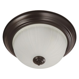 [RH9134-1 RHFMCL10785] Royal Homes 2-Light Indoor Ceiling Flush Mount Dark Brown Finish E27 60W