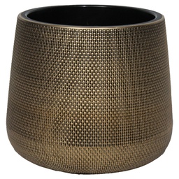 [RH2214G/ZY-132] Royal Homes Flowerpot 11in, Gold/ Silver/ Copper