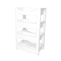 [HHSO-SRRK-01001 / DM0286 / DM0286/ZY-132] Duramade 4-Tier Storage Plastic 45x32x76cm, White