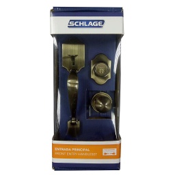 [362HEA09] ****	 Schlage Entry Handleset Helios x Atlas Double Cylinder Deadbolt 609 7707007712211