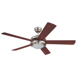 [78611] Westinghouse Comet Ceiling Fan 52 In. Brushed Nickel Finish