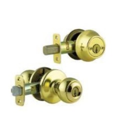 [L345501] ****Kwikset Combo Double Cylinder Deadbolt Keyed-Entry Knob