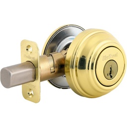 [99800-087 99800-120 980 3] ****Kwikset Signature Series Polished Brass Single Cylinder Deadbolt