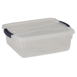 [RMCC160000] Rubbermaid 16 Qt. Clear Clever Store Latching Lid Storage Tote