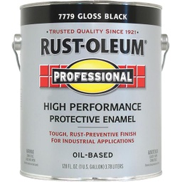 [7779402] Rust-Oleum Professional Oil Based Gloss Protective Rust Control Enamel, Black, 1 Gal.