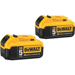 [DCB205-2] ****DeWalt Tool Battery Premium 20 Volt MAX XR Lithium-Ion 5.0 Ah 2-pack