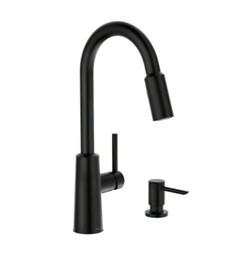 [87066BL] Moen Nori Single Handle Kitchen Faucet, Black