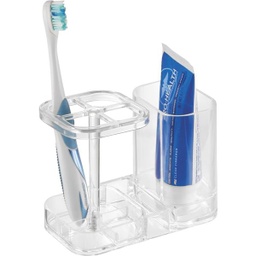 [43430 / 43430ES] InterDesign Med+ Clear Toothbrush Holder