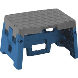 [11-903BGR4] COSCO 1-Step Folding Step Stool, Blue/Gray