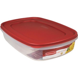 [2184972  / 2049357] Rubbermaid Easy Find Lids Rectangle Food Storage Container 1.5 Gal. Clear