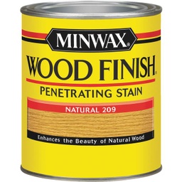 [70000444] Minwax Wood Finish Penetrating Stain, Natural, 1 Qt.